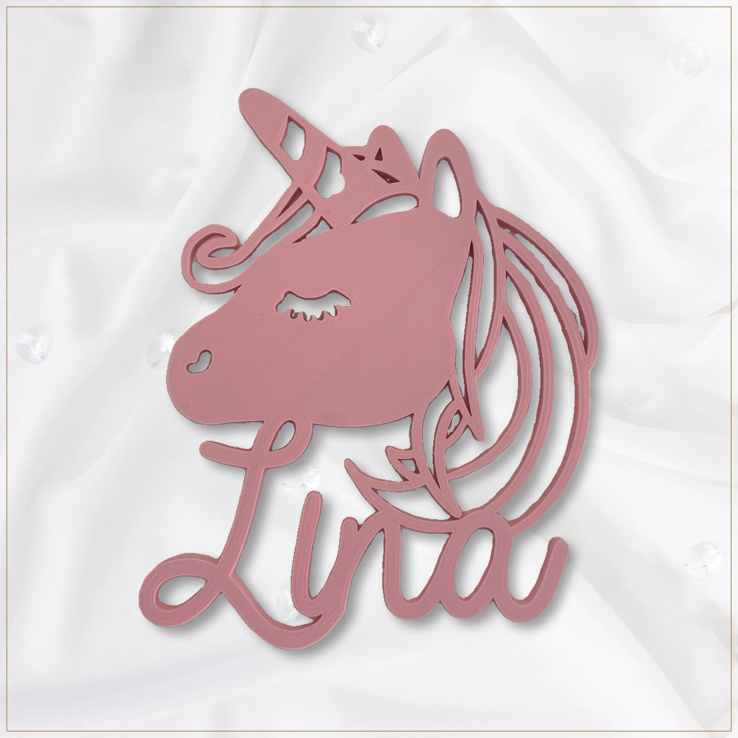 Licorne personnalisable prénom deco murale prenom bebe