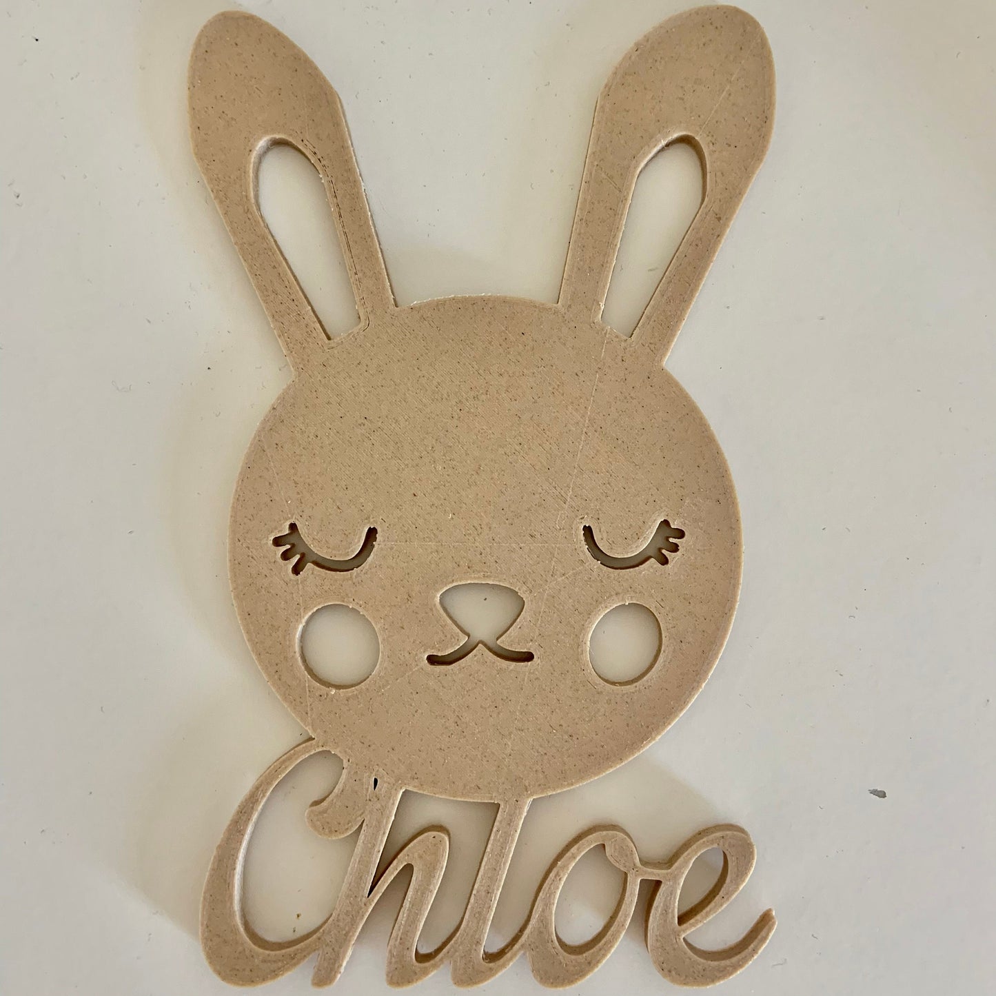 Lapin personnalisable prénom pour déco chambre enfant