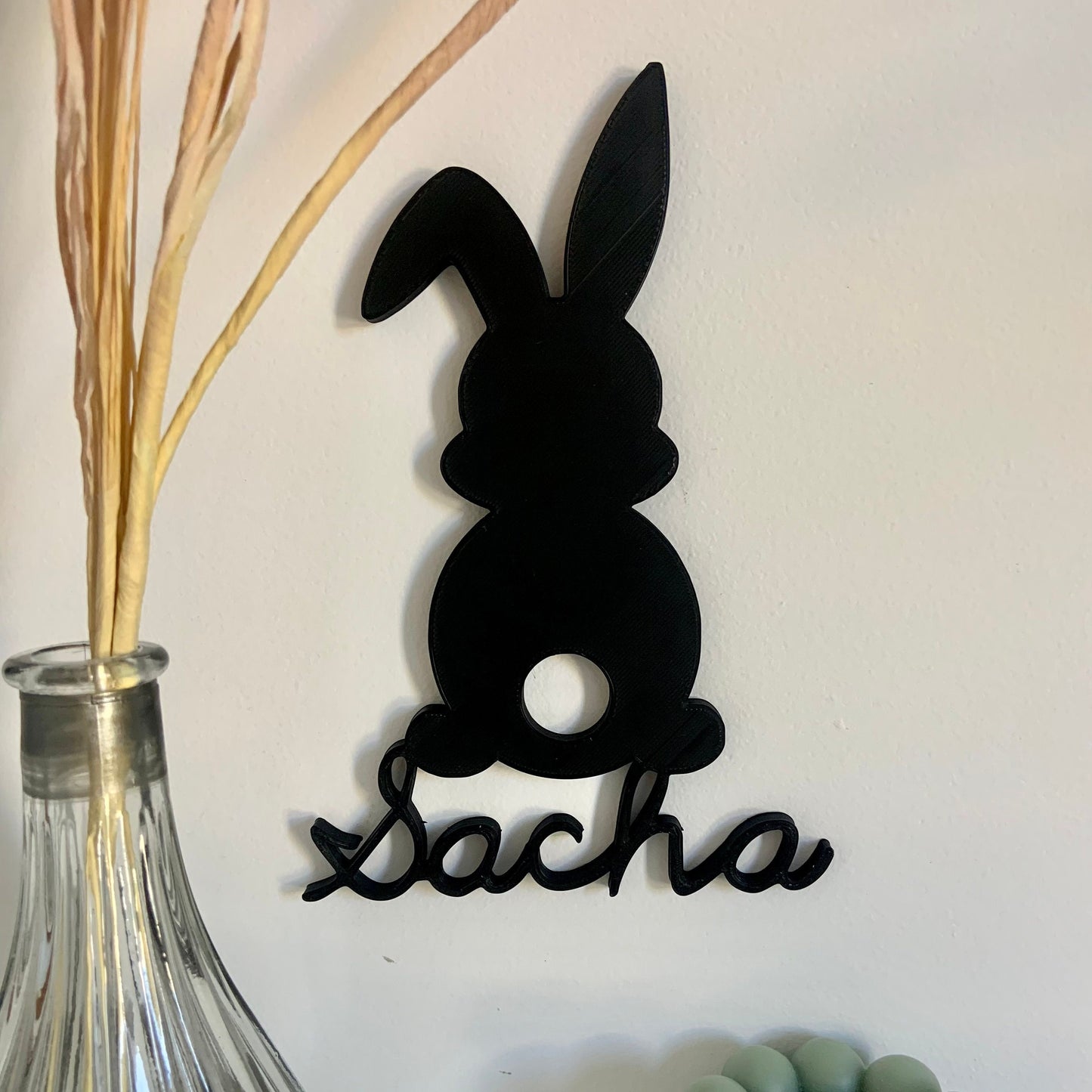 decoration murale prenom lapin pou chambre d'enfant ou bebe