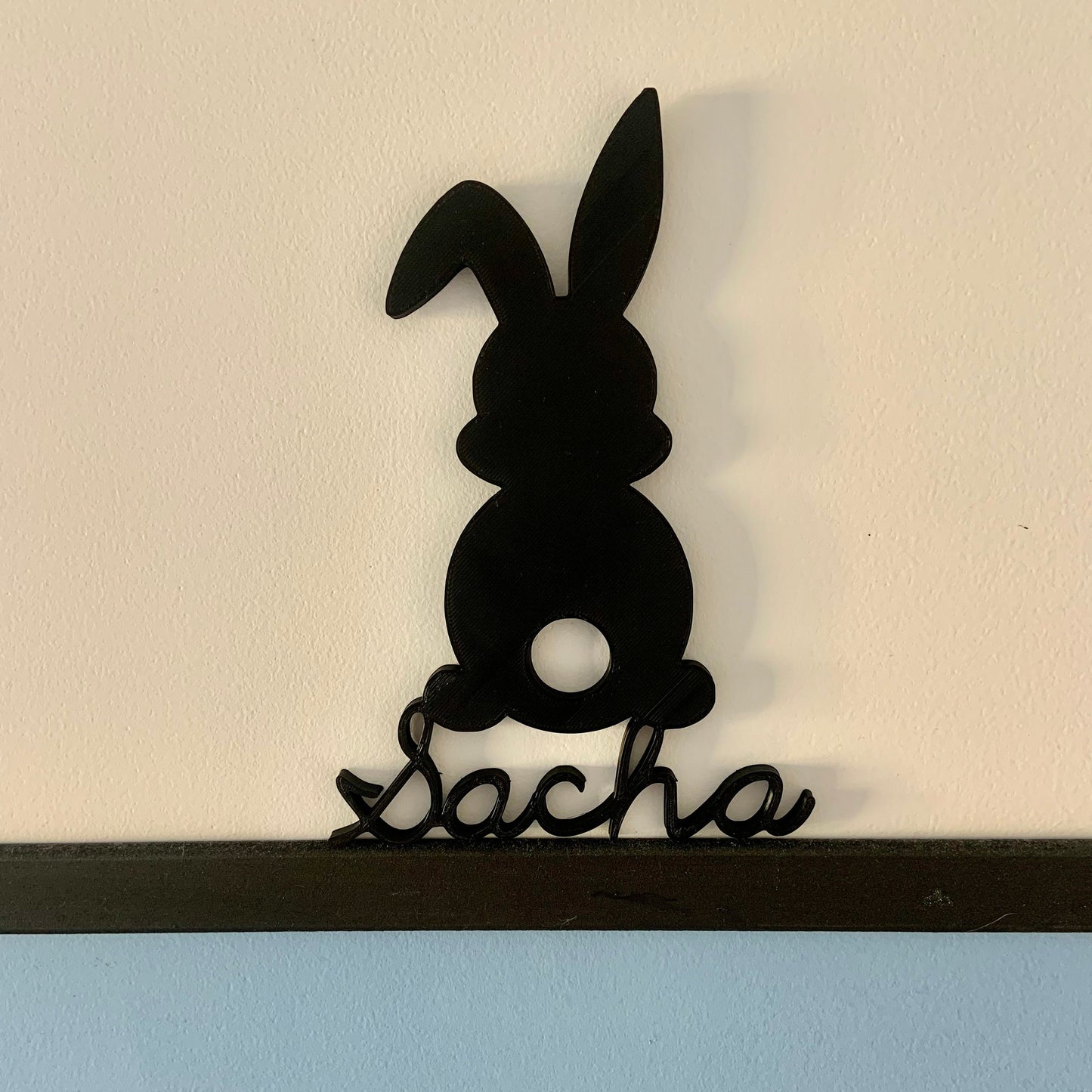 decoration murale prenom lapin pou chambre d'enfant ou bebe