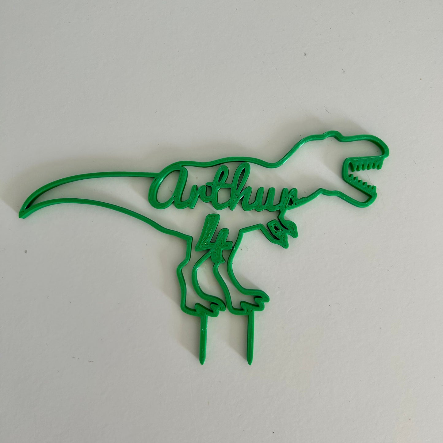 Cake topper dinosaure personnalisé pour décoration gâteau anniversaire enfant