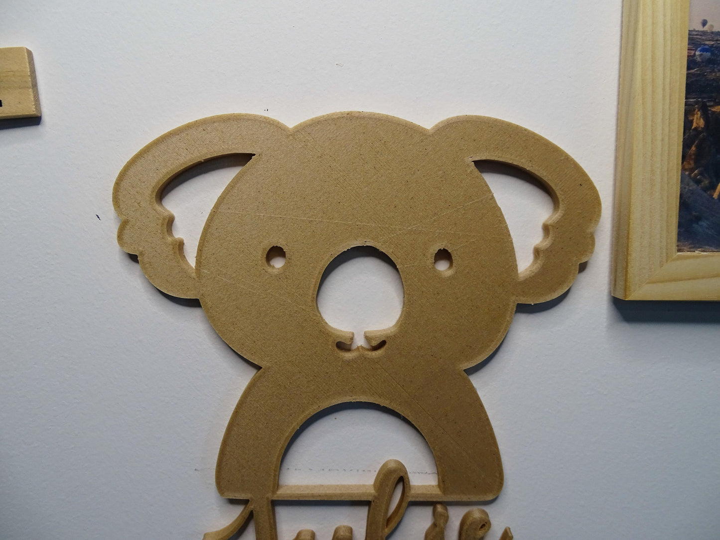 Koala pour décoration chambre enfant plaque avec prénom