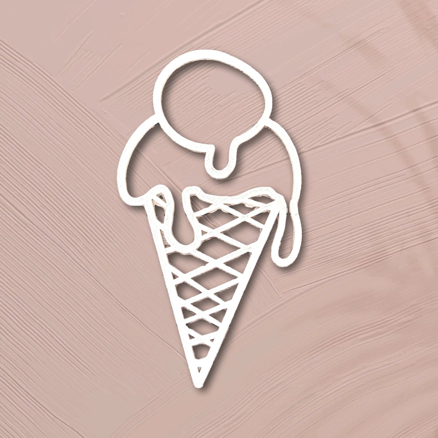 Cornet de glace décoration murale enfance personnalisable avec mot ou prénom pour déco enseigne de porte pour chambre bébé à accrocher