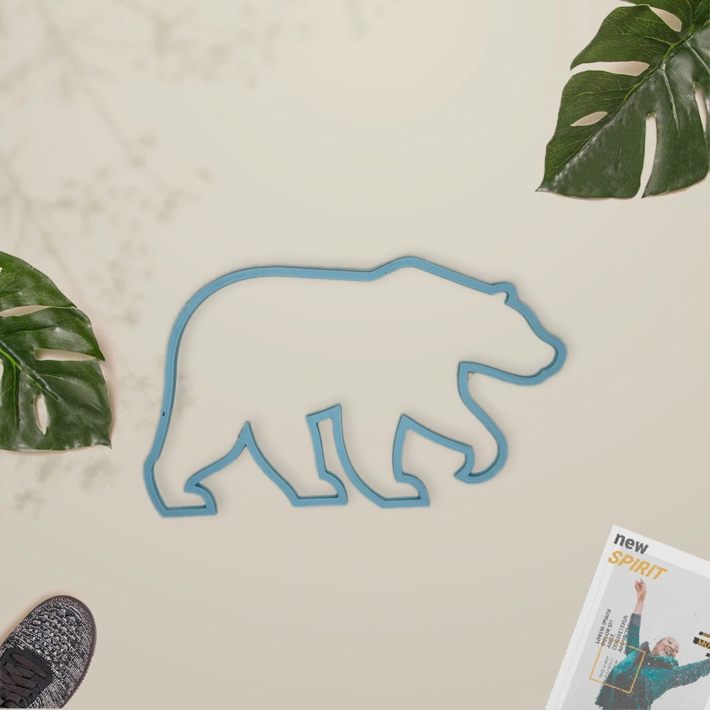 Ours mural personnalisable avec prénom pour déco murale de chambre enfant ou décoration murale salon tendance