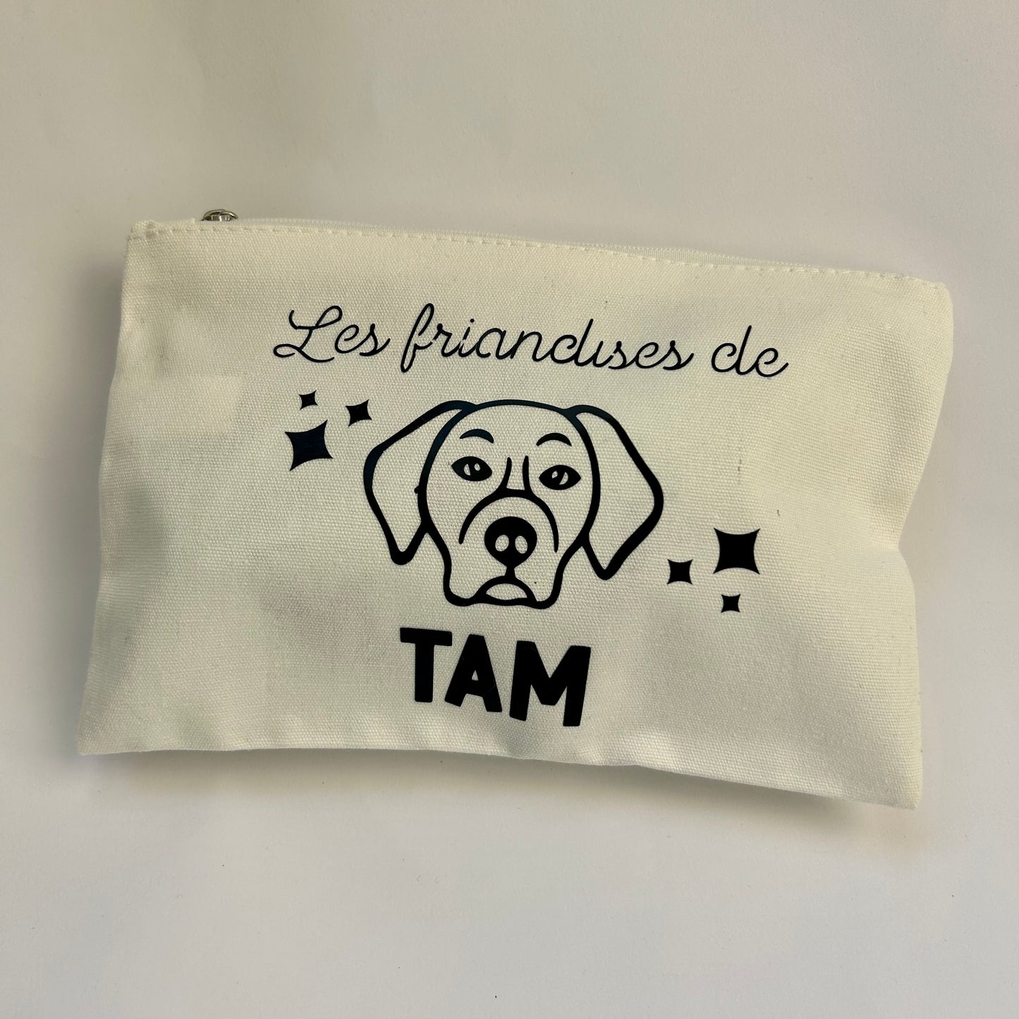 Pochette à friandises pour chien trousse personnalisée pour ranger les gâteaux et affaires de son chien