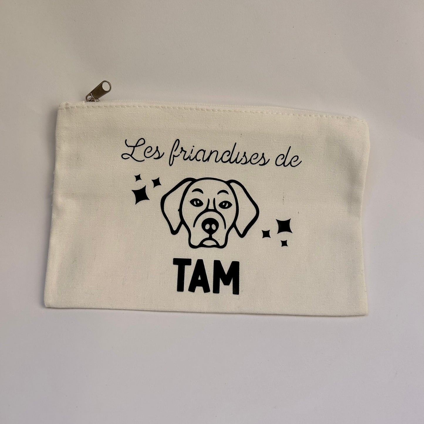 Pochette à friandises pour chien trousse personnalisée pour ranger les gâteaux et affaires de son chien