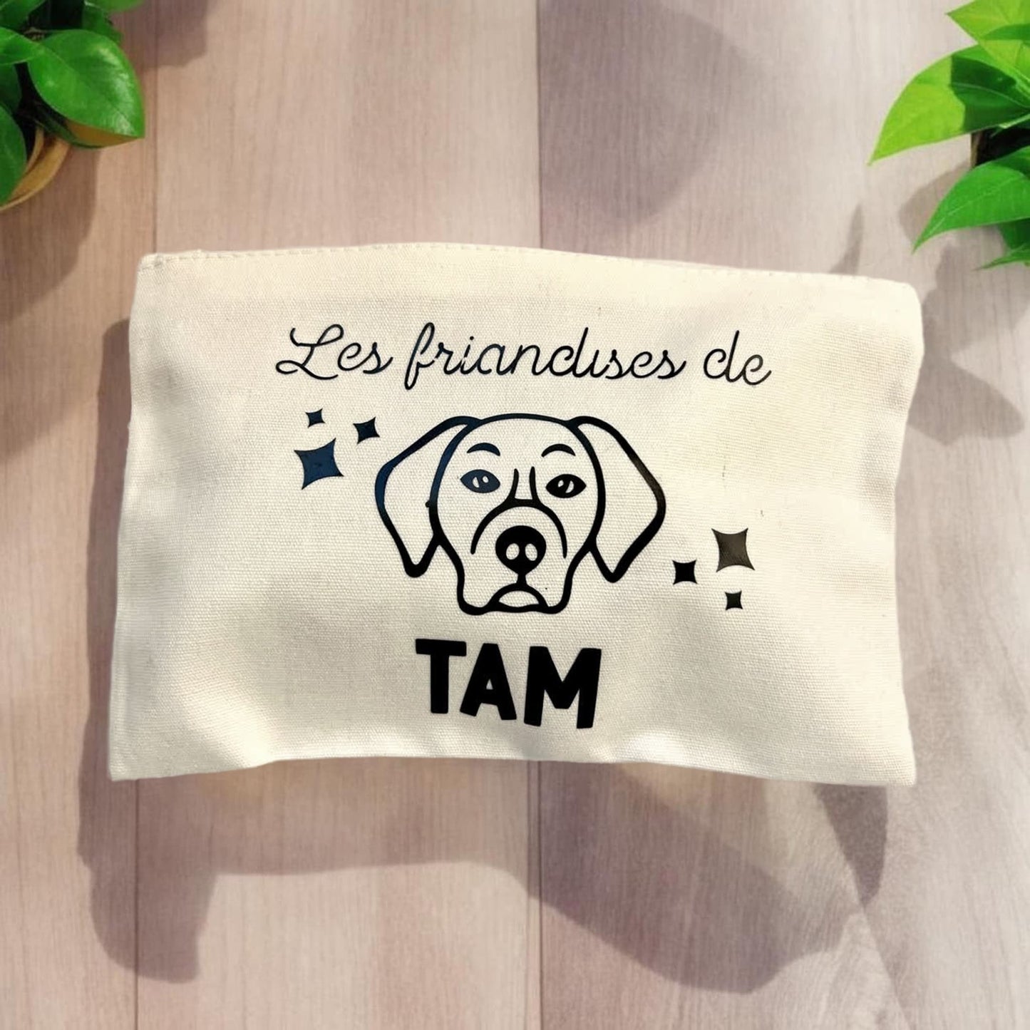 Pochette à friandises pour chien trousse personnalisée pour ranger les gâteaux et affaires de son chien