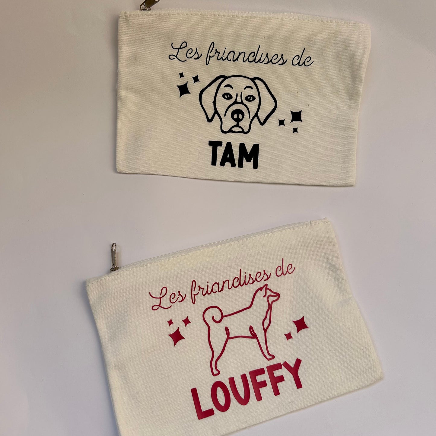 Pochette à friandises pour chien trousse personnalisée pour ranger les gâteaux et affaires de son chien