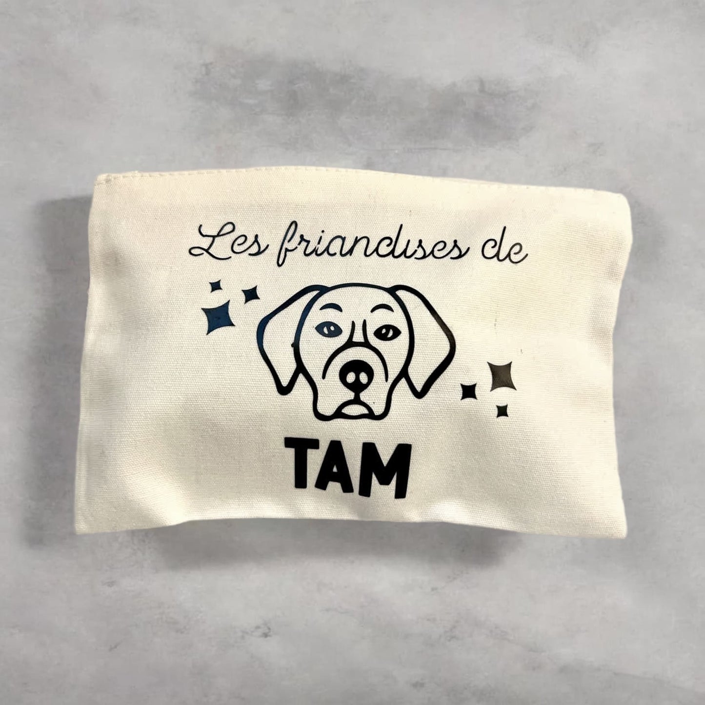 Pochette à friandises pour chien trousse personnalisée pour ranger les gâteaux et affaires de son chien